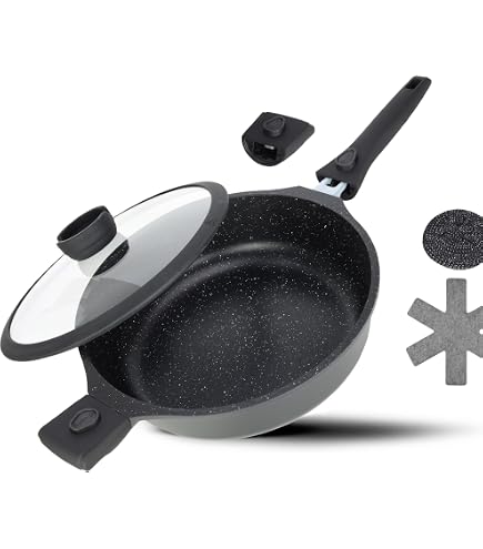 AMT Gastroguss Sauté Pan - 20 Cm Cast Aluminum Non-Stick Pan With Removable Handle, Lotan Coating - View #7