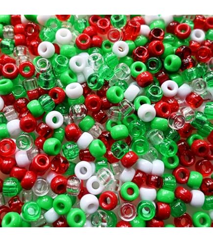 ToBeIT Lot De 1 000 Perles En Acrylique Avec Lettres Phosphorescentes