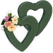 Ensemble de anneaux en mousse florale - Ensemble de mousse en mousse humide, Steckmasse, couronne de l'Avent pour arrangements floraux, éponge pour artisanat pour célébrations, mariage, cadeaux (1