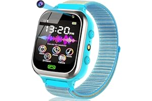 KAACLY Kids Smart Watch Phone, Smart Watch for Kids Boys and Girls with Call SOS Games Music Video Camera Alarm Flashlight, Birthday Gifts for Kids