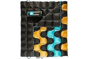 Horizon Hound Down Camping Blanket - GR-20, Black Travel Blanket | Sustainable Insulated Down | Lightweight & Warm Quilt for Camping, Stadium, Hiking & Festival | Water Resistant, Packable & Compact
