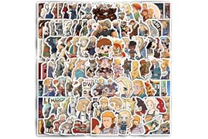 FRESHOER 100pcs Delicious in Dungeon Stickers Kawaii Small Stickers Decorative Masking Stickers for Personalize Laptop Scrapbook Daily Planner