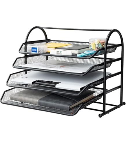 Relaxdays pennenbakje, bureau organizer met 7 vakken, kunstleer, pennenhouder HxBxD: 10,5 x 26, 11,5 cm, zwart