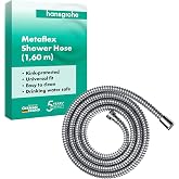 hansgrohe (1.60 m) - Metaflex shower hose 1.60 m, anti-kink and flexible, chrome effect coil wrap 28266000