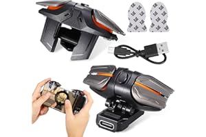 UKCOCO Mobile Gaming-Trigger – Handy-Gamecontroller mit empfindlichen Ziel- und Feuerauslösern, kompatibel mit und -Telefonen, 1 Paar Trigger mit 2 Gaming-Fingerhüllen
