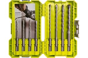 Ryobi RAK08SDS2 SDS+ - Juego de brocas para mampostería (8 piezas)