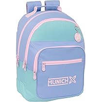 Safta MUNICH BÁSICOS - Mochila Para Portátil 15.6" Y USB, Ideal Para Jóvenes De Diferentes Edades, Tejido Reciclado, Cómoda Y Versátil, Calidad Y Resistencia, 31x18x44 Cm, Color Verde