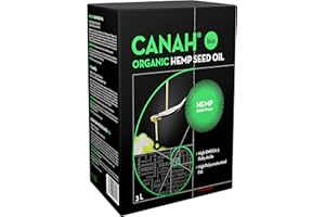HEMP ESSENTIALS Canah Natural Hemp Seed Oil 3 Litres Organic - Cold Pressed, Raw, Vegan, Rich in Omega-3 Omega-6 Fatty Acids, Contributes to Normal Blood Cholesterol Levels, Contains Vitamin E Kosher Certified
