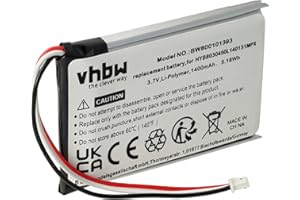 VHBW Bateria LI-ION (1400 mAh) nadaje się do VDO Dayton, PN1000, PN2050, PN 1000 2050 zamiennik HYB8030450L1401S1MPX