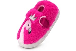 Dream Bridge Girls Boys Slippers Kids Plush Warm Slipper Anti Slip Soft Winter House Shoes for Indoor Outdoor Activities