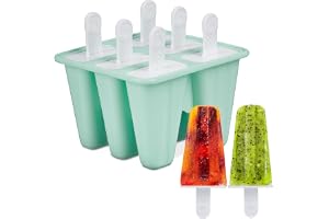 Relaxdays isformer i silikon, 6 ispinnarformer, 80 ml vardera, DIY, isformar för barn och vuxna, turkos