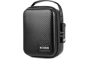 OZCHIN Geruchsdichte Tasche mit Kombination-Schloss – Geruchsfreier Behälter mit Kohlefaser-Auskleidung, PU-Aufbewahrungsbox, Medizin-Organizer, Reisezubehör Männer Frauen