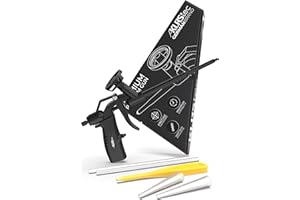 KLRS tec® Premium pistolet piankowy PU powlekany teflonem (PTFE), profesjonalny pistolet montażowy, pistolet do pianki budowlanej do pistoletu i pianki budowlanej (1k i 2K 750 ml) wraz z akcesoriami