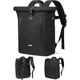 YOKGO Roll Up Backpack for Men Women, Waterproof Casual Backpack | Laptop Computer Backpack, 18-25L Fashion Anti-theft Travel