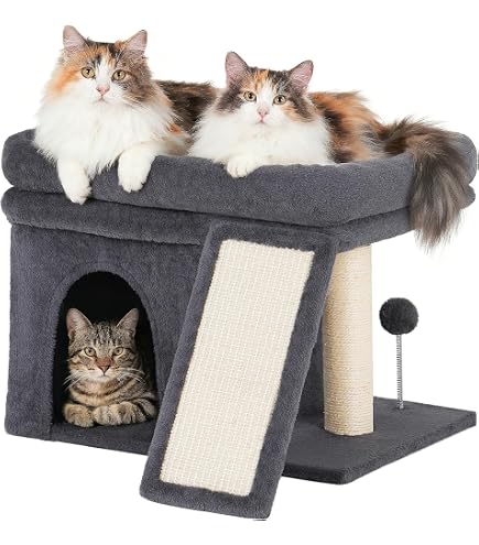 Aazon.co : 69.69'' Odern Cat Tree For Indoor Cats Large Adult, Luxury Cat Tower With...