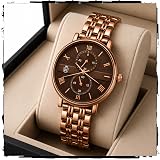 MOOVER Women's Analog Quartz Watch with Stainless Steel Strap: 