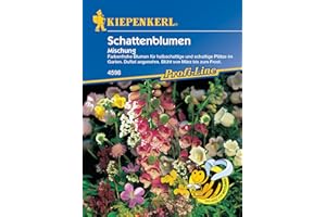 Kiepenkerl Profi-Line Blumensamen-Mischung Schattenblumen 4598 - Farbenfrohe Blumen für halbschattige und schattige Plätze im Garten - Wuchshöhe 20 bis 120 cm - Blumenwiesesamen