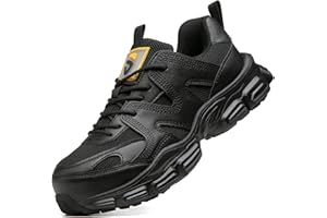 KOIFISH Sicherheitsschuhe Damen Leicht Arbeitsschuhe rutschfest mit Stahlkappe Sportlich Atmungsaktiv Schutzschuhe