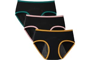 INNERSY perioder underkläder flickor bomull kalsonger tonåring 3-pack