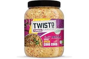 TWISTD Flavour Co. East Indian Spiced Cous Cous jar, 1.5kg (Pack of 2)