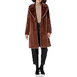 The Drop, Kiara, Cappotto da Donna, Lungo e Morbido in Finta Pelliccia