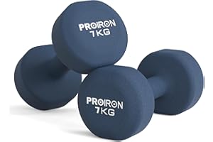 PROIRON Mancuernas de Neopreno -Mancuernas con Revestimiento de Neopreno (Vendido en pares)