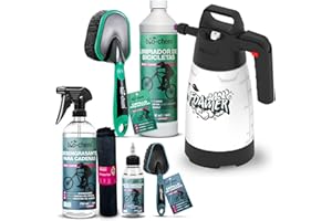 BIO-CHEM CLEANTEC bio-chem Juego de limpieza para bicicleta de 7 piezas – Cuidado cuidadoso y cuidadoso con el material: limpiador de bicicleta 1000 ml + limpiador de cadena 750 ml + aceite de cadena 100 ml +