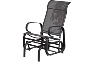 SunTime Havana Single Charcoal Glider Seat Charcoal