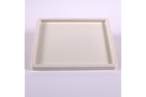 BCREATIVETOLEARN BCreative - Bandeja de plástico para mezclar pintura y tinta, tamaño grande, 20 x 25 cm, color blanco