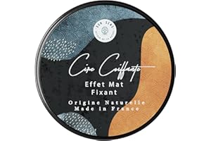 BON SENS Cire pour Cheveux Homme Naturelle - Excellent sur Yuka - Cire Coiffante pour Cheveux et Barbe - Fabriquée en France - 45g