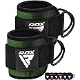 RDX Ankle Straps for Cable Machines Resistance Bands Attachment, 7mm Neoprene Padded 10”x4”, Gym Wrist Cuff Women Men Home Fitness, Weight Lifting D-Ring Booty Leg Workout Curls Kickbacks Hip Abductor