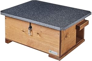 Green Feathers Maison hérisson en Bois respectueux de l'environnement et abri d'hibernation – Toit incliné et Plancher en Bois Complet – Imperméable, imputrescible et résistant aux prédateurs