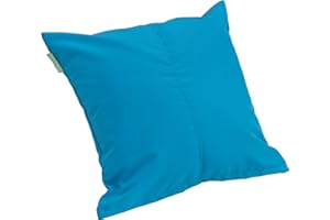Gardenista Large Garden Scatter Cushion | Water Resistant Hollowfibre Filled Outdoor Seating Furniture Pillow | Great for Patio Rattan Chairs | Comfy & Lightweight (1, Turquoise)