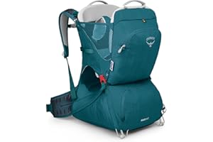 Osprey Poco Child Carriers - Deluxe Child cokpit - Buil-in Sunshade - Breathable Suspension - Adjustable Fit - Mashine Washable Drool pad - Bluesign Approved Materials