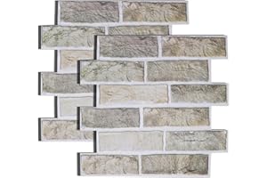 HASLED Pannelli Murali Autoadesivi 3D PVC 30x30 cm - Confezione da 10 - Decorazione Parete per Bagno, Cucina, Camera, Ufficio