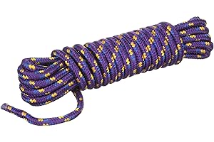 Attwood 11704-2 Braided Polypropylene Utility Line, 3/8-Inch Thick, 25 Feet Long, Multi-Color