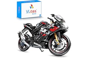 VLites Kit de blocs de construction de moto pour Suzuki GSXR1000R, 794 pièces 1:7 pour adultes de collection MOC Toy 705031