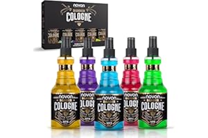 novon Professional Barber Cologne No.1,2,3,4 & 5-355 ml - After Shave Spray für Männer - Rasur Duftwasser aromatisch-intensiv - Barber Eau de Cologne