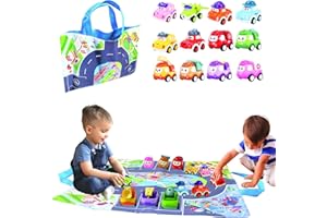 AKBUWAIV 12 Pcs Baby Boy Car Toys 12-18 Months Pull Back Cars，Toys for 1 Year Old Boys Gifts，1st Birthday Gift for Girls，boys toys age 2