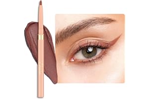 OULAC Matte Brown Eye Liner Pencils Waterproof, Smudge-proof Retractable Eyeliner Lasts 24H +, Highly Pigmented and Smooth, Long-lasting Formula, Vegan (06) Body Talk