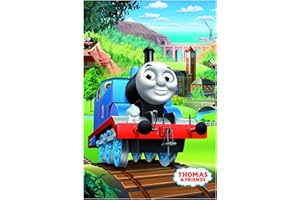THOMAS & FRIENDS Jerry Fabrics 17BL146 Koc polarowy/Narzuty, Poliester, Wielokolorowy, 150x100x0,3 cm
