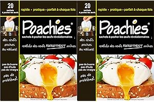 Poachies Egg poaching Bags x 2=40 Bags
