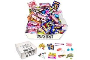 Nevalu - Super Pack 300 Chuches + Caja Regalo, Golosinas y Caramelos SIN GLUTEN para Relleno de Piñatas y Conos.