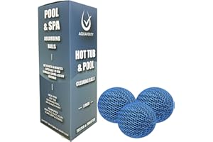 AQUAVERITY Hot Tub Scum Absorber Balls – Reusable Floating Spa Sponge Cleaners for Hot Tubs and Pools - Eco-Friendly Hot Tub Accessories for Scum, Oil & Grease Removal
