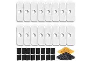 CAEHOMLY 16 Packs Cat Water Fountain Filter for PETLIBRO Dockstream Tomxcute Cat Water Fountain PLWF005 / PLWF105 / PLWF115 / PLWF305