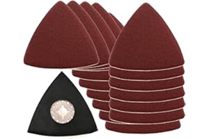 Saxton - Ensemble 61 Lames de ponçage Delta pour outils multifonctions oscillant Fein Multimaster Bosch