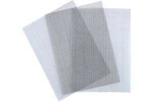 Mebamce 3 PCS 304 Stainless Steel Woven Wire Mesh Sheets 20 Mesh Flexible Air Vent Fine Mesh Screen Insect Rodent Control Mesh Pest Proofing Drain Cover for Air Brick Floor Vent (15 X 21cm)