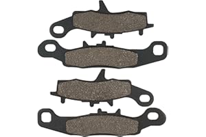 SOLLON Front Brake Pads for Kawasaki Prairie 650 4x4 KVF650 2002-2003 Brute Force 650 KVF 650 2005-2011 Prairie 700 KVF700 Team Green 2004-2009 KFX700 2004-2009 KFX450R 2008-2014