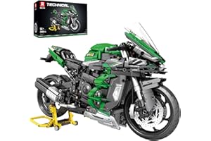 Reobrix 1:5 H2 SX SE Bloc de construction de moto pour adultes, ensemble de briques techniques de voiture de super moto, collection de véhicules de vélo, cadeaux décoratifs pour adolescents, garçons