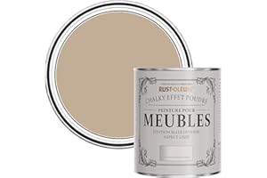 Rust-Oleum Peinture Brune pour Meubles Chalky, Mat Effet Poudré - Caramel Salé 750ml